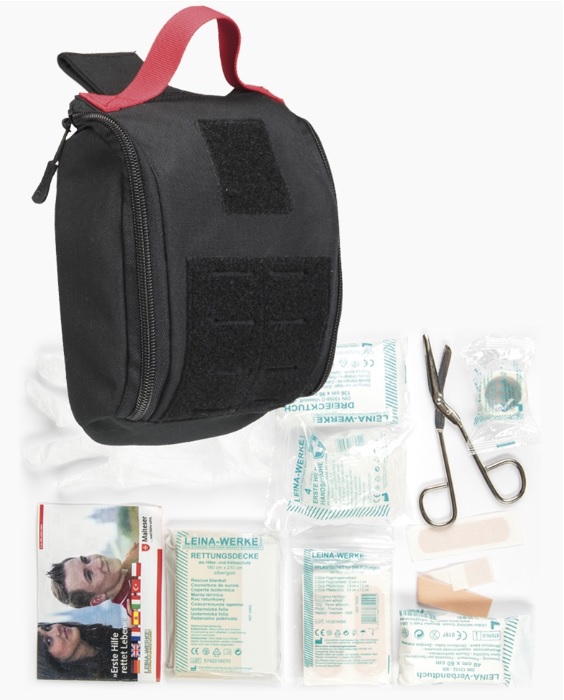 KIT DE PRIM AJUTOR - IFAK - INDIVIDUAL - LASER CUT - NEGRU